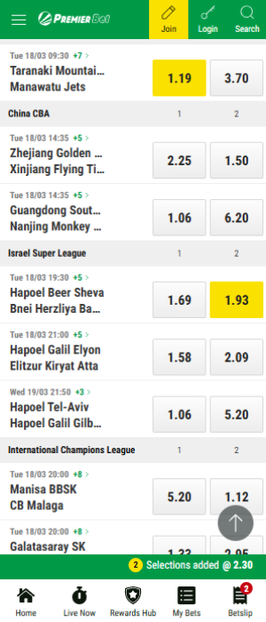 How to place a bet in the Premier Bet Tanzania app